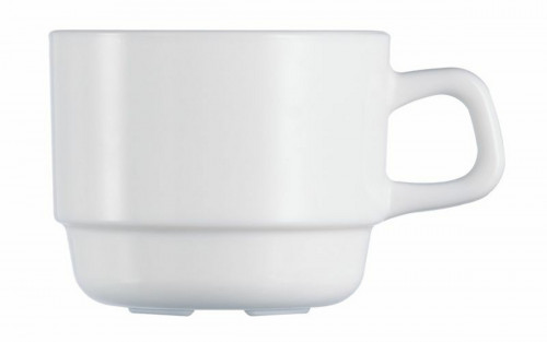 Tasse à expresso rond blanc verre opal 13 cl Ø 7 cm Restaurant Arcoroc