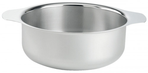 Soupière rond gris inox 18/10 Ø 24 cm