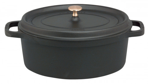 Cocotte fonte d'acier Sans revêtement Avec couvercle 33x26x17,3 cm 6,7 L Staub