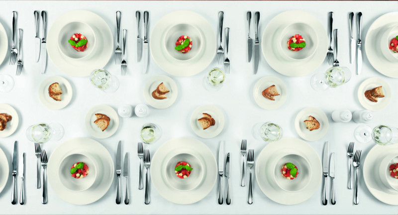 Assiette plate rond ivoire porcelaine Ø 23 cm Banquet Rak