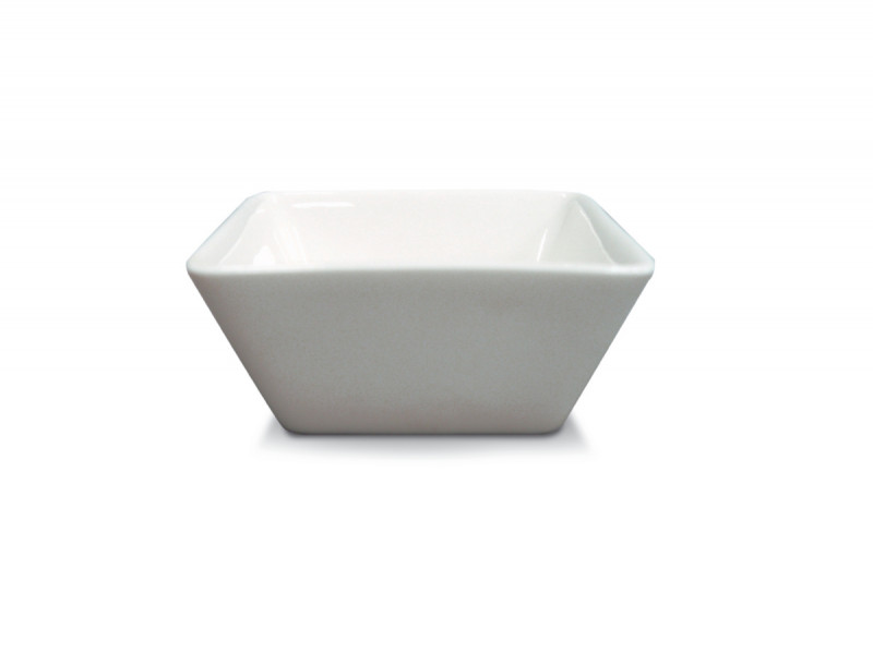 Coupelle carré ivoire porcelaine vitrifiée 13 cm Allspice Rak