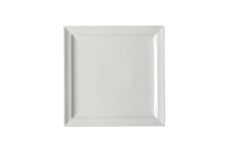 Assiette plate carré ivoire porcelaine 27x27 cm Classic Gourmet Rak