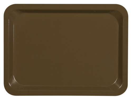 Plateau stratifié GN1/2 bois compresse marron 32,5x26,5 cm Stratifie Platex