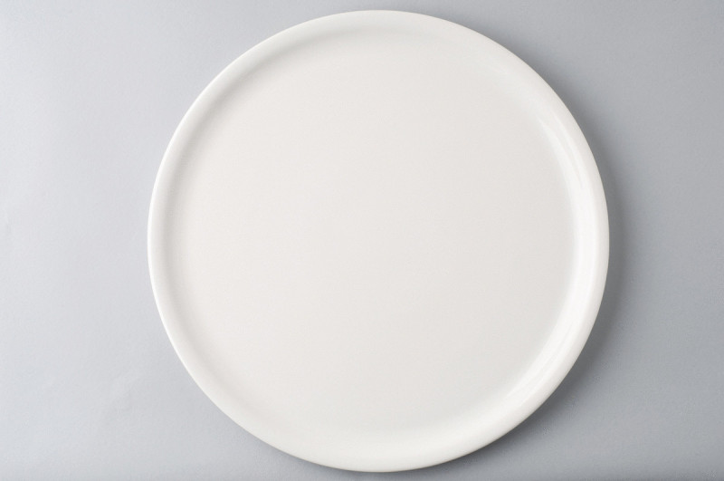 Assiette à pizza rond ivoire porcelaine Ø 33 cm Banquet Rak