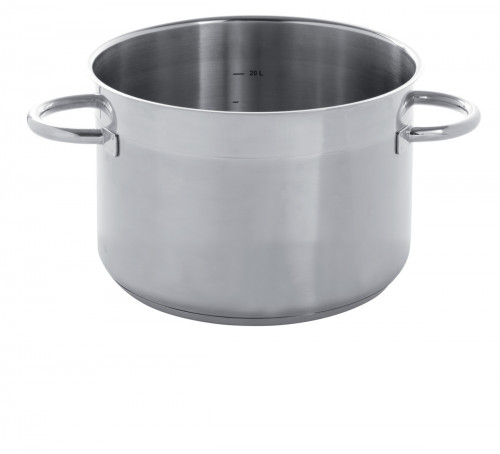 Braisière inox Sans revêtement Sans couvercle Ø 45 cm 28 cm 44,5 L Qualiplus Pro.cooker