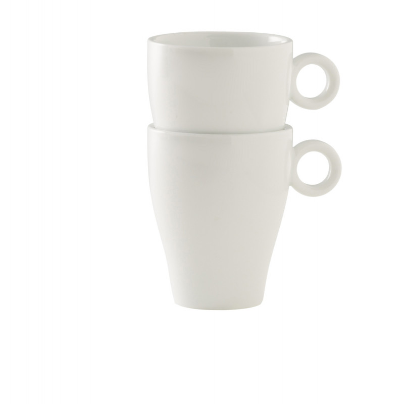 Mug rond blanc porcelaine 27 cl Ø 8 cm Slim O Pro.mundi