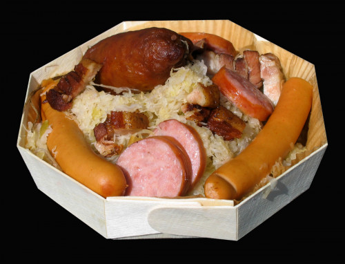 Barquette octogonal beige Ø 18 cm Panibois (120 pièces)