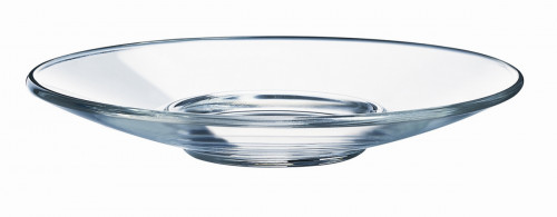 Sous-tasse à expresso rond transparent verre trempé Ø 12 cm Aroma Arcoroc