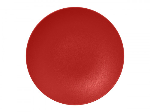 Assiette plate rond rouge Ember porcelaine vitrifiée Ø 30,7 cm Neo Fusion Rak