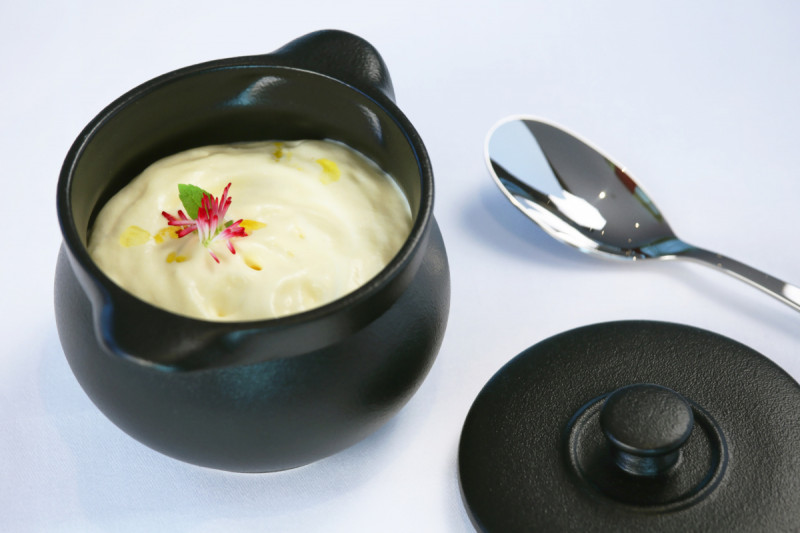 Cocotte rond blanc porcelaine vitrifiée Ø 16 cm Chefs Fusion Rak