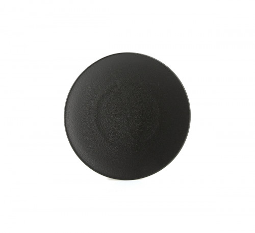 Assiette coupe plate rond noir porcelaine culinaire Ø 26 cm Revol