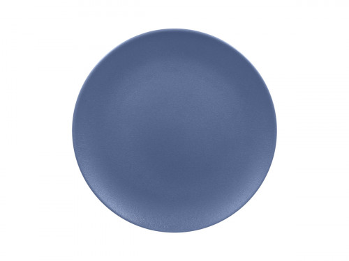 Assiette plate rond bleu porcelaine vitrifiée Ø 30,7 cm Neo Fusion Rak