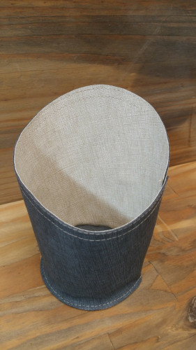 Corbeille rond gris PVC Ø 10 cm 13x10 cm Sonoclean Sonolys