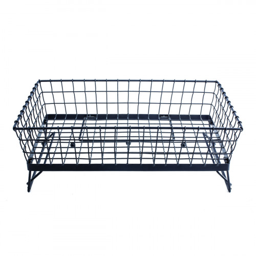 Panier rectangulaire noir acier 52 cm Grand Master Tablecraft