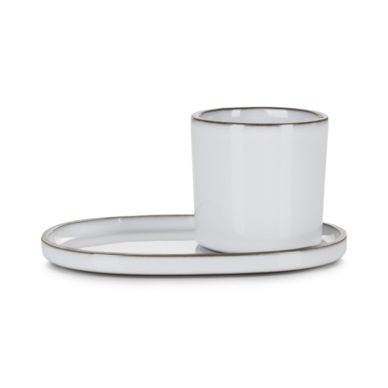 Gobelet expresso rond blanc porcelaine 8 cl Ø 5,8 cm Caractere Revol