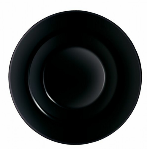 Assiette à pâtes rond noir verre trempé Ø 28,55 cm Evolutions Arcoroc