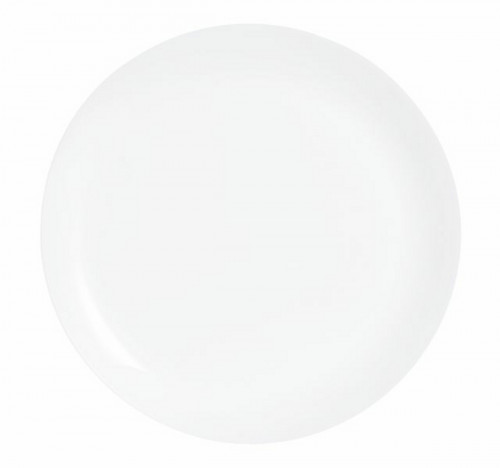 Assiette plate rond blanc verre opal Ø 25 cm Evolutions Arcoroc