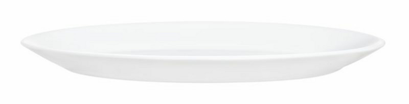 Assiette plate ovale blanc verre 29 cm Restaurant Blanc Arcoroc