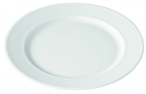 Assiette plate rond blanc porcelaine culinaire Ø 20 cm Plisse Pillivuyt