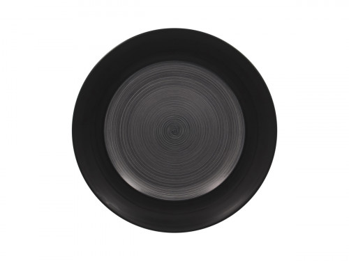 Assiette plate rond gris porcelaine vitrifiée Ø 26,9 cm Trinidad Rak