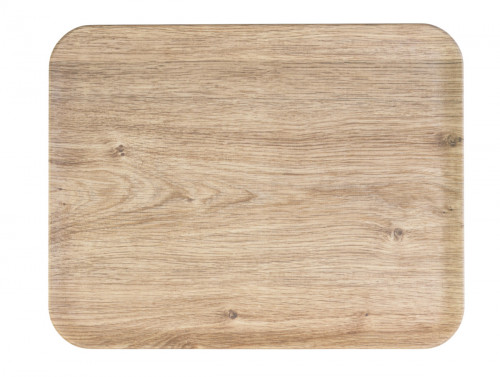 Plateau polyester Chêne clair 46x36 cm Profil 2 Platex