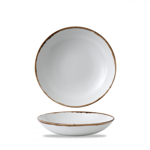 Assiette coupe creuse rond blanc porcelaine vitrifiée Ø 18,2 cm Harvest Dudson