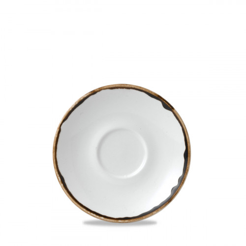 Sous tasse à café rond blanc porcelaine vitrifiée Ø 11,8 cm Harvest Dudson