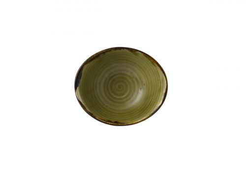 Bol à salade ovale vert porcelaine vitrifiée 19,9 cm Harvest Dudson
