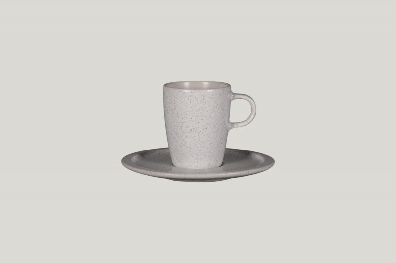 Tasse à thé gris porcelaine 20 cl Ø 7 cm Rakstone Ease Rak