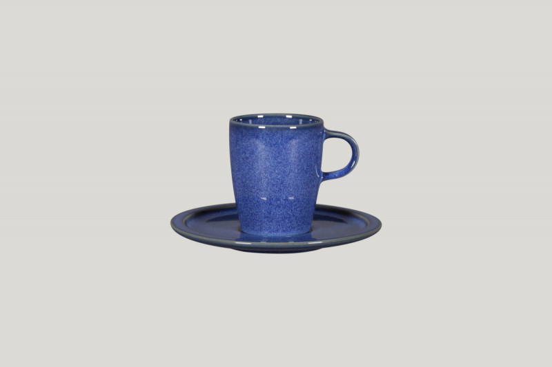 Tasse à thé bleu porcelaine 20 cl Ø 7 cm Rakstone Ease Rak