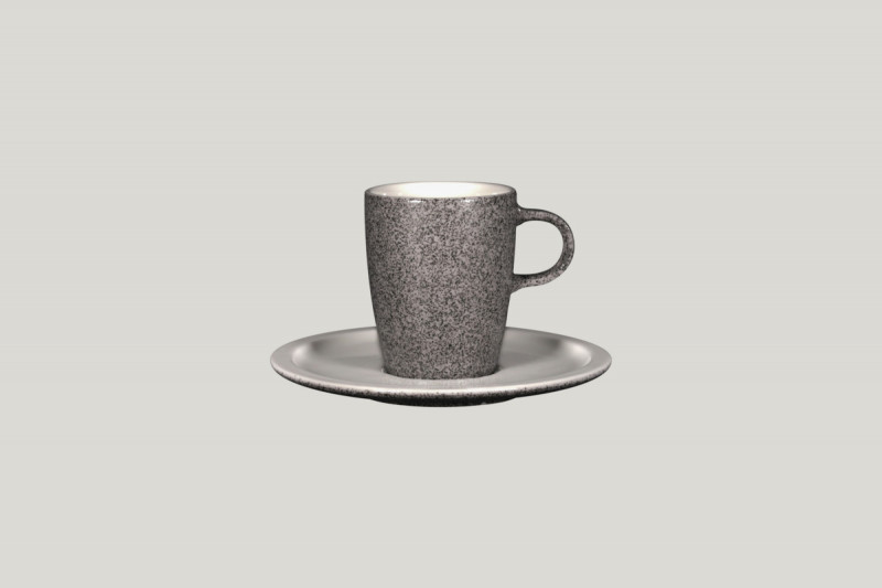 Tasse à thé gris porcelaine 20 cl Ø 7 cm Rakstone Ease Rak