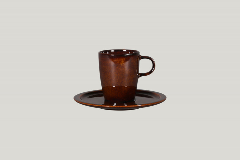 Tasse à thé cuivre porcelaine 20 cl Ø 7 cm Rakstone Ease Rak