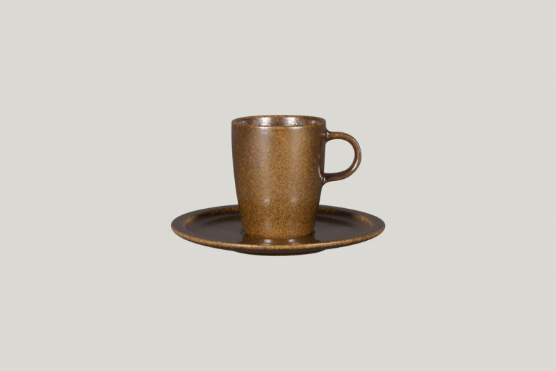Tasse à thé bronze porcelaine 20 cl Ø 7 cm Rakstone Ease Rak