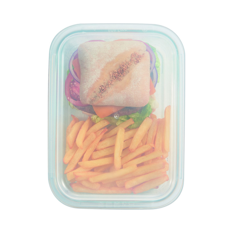 Boîte rectangulaire transparent verre trempé 20,5 cm Food Box Arcoroc