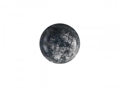 Assiette coupe creuse rond noir porcelaine vitrifiée Ø 25,5 cm Urban Dudson