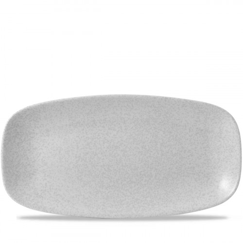 Assiette coupe plate rectangulaire blanc porcelaine vitrifiée 35,5 mm x 18,9 cm Evo Origins Dudson
