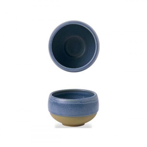 Pot à sauce rond bleu porcelaine Ø 6 cm Emerge Churchill