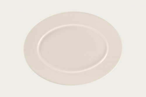 Plat ovale blanc porcelaine bone china 35,8 cm Fedra Rak