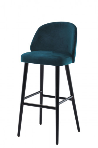 Tabouret de bar d'intérieur bleu pétrole 105x52x57 cm Oscar Flexmob