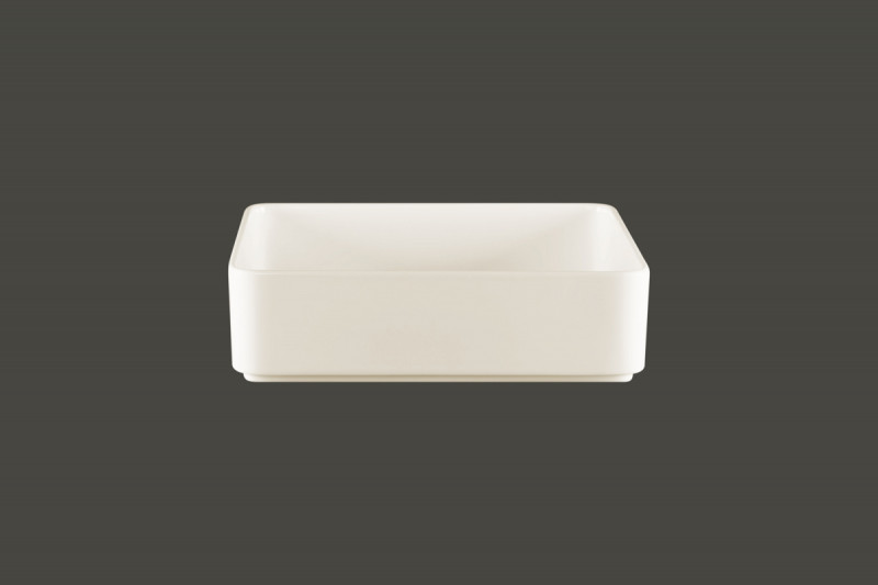 Assiette creuse carré blanc porcelaine 24x24 cm Fractal Rak