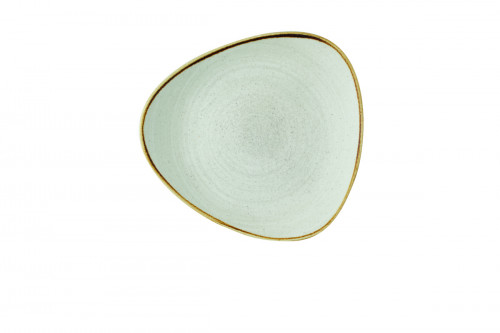 Assiette plate triangulaire raw grey porcelaine vitrifiée 26,5 cm Stonecast Raw Churchill