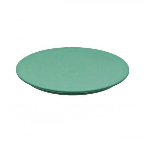 Assiette/couvercle rond argile verte en grès émaillé Ø 12,5 cm 1 cm Bahia Degrenne