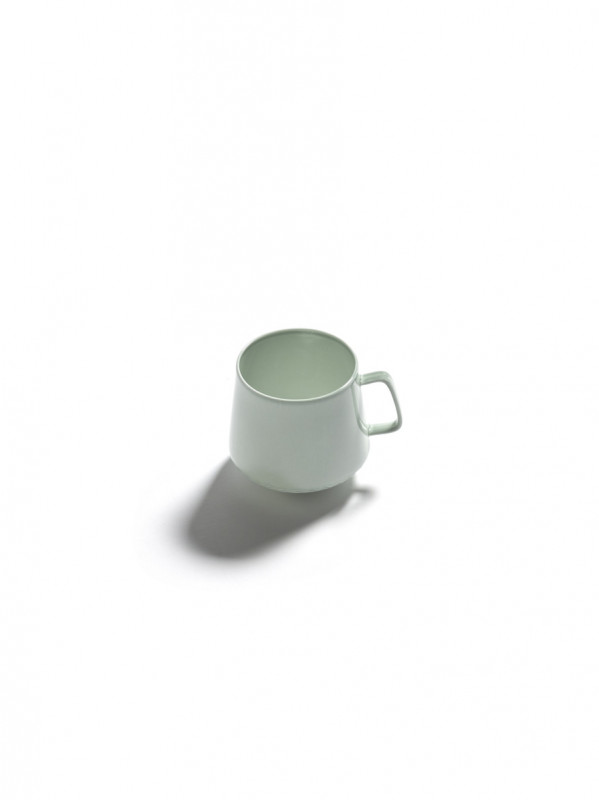 Tasse à cappuccino rond vert porcelaine Ø 8,5 cm Nido Serax