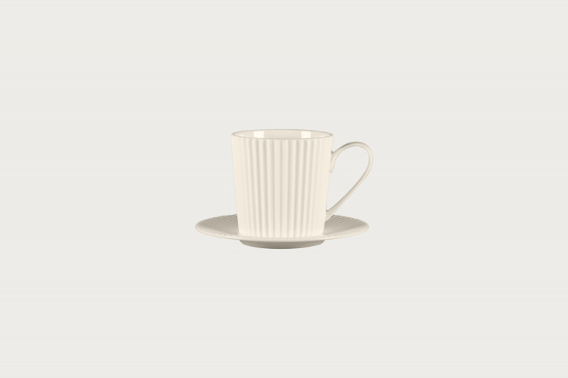Sous tasse à café / thé rond blanc porcelaine Ø 14,9 cm Spectra Rak