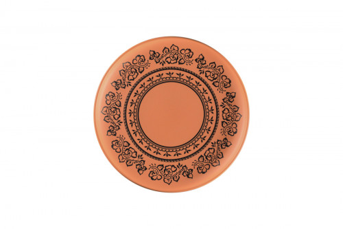 Assiette extra plate rond Tero Décor Alexandria porcelaine Ø 29 cm Earth Rak