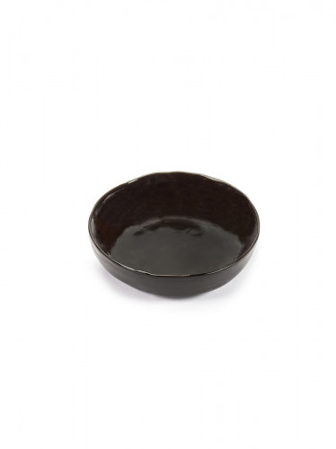 Bol rond ébène grès émaillé 22 cm La Mère Serax