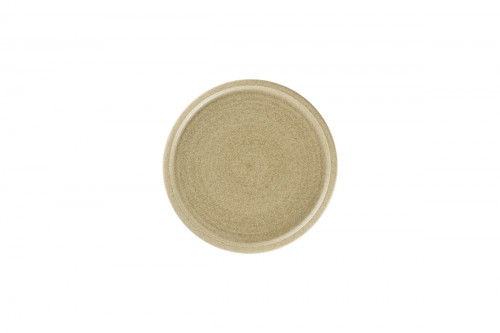Assiette coupe plate rond beige porcelaine Ø 20,4 cm Selva Rak