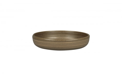 Assiette coupe creuse rond Dark Brown porcelaine Ø 19,8 cm Selva Rak