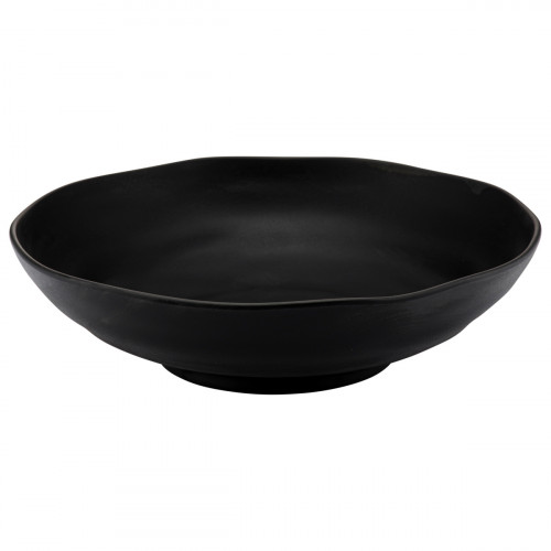 Grand plat creux mélamine noir Ø 33,8 cm 9,2 cm 4 L Pigment Dalebrook