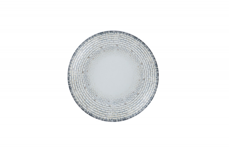 Assiette coupe creuse rond Weave en porcelaine Ø 23 cm 4 cm Digi Rak